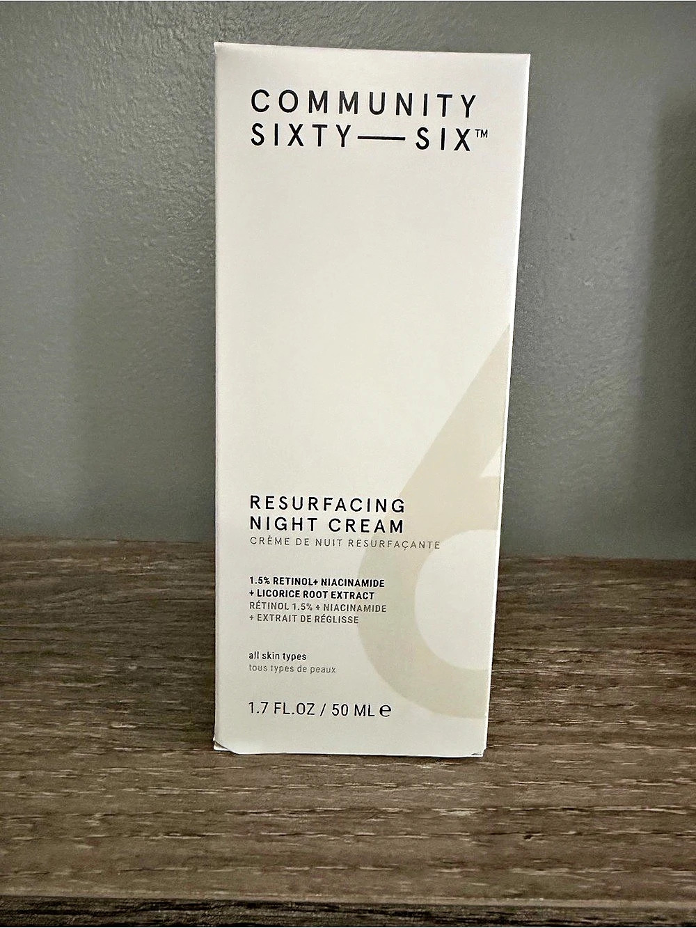 Community Sixty-Six Resurfacing Night Cream Night Cream 1.7 fl oz NWT